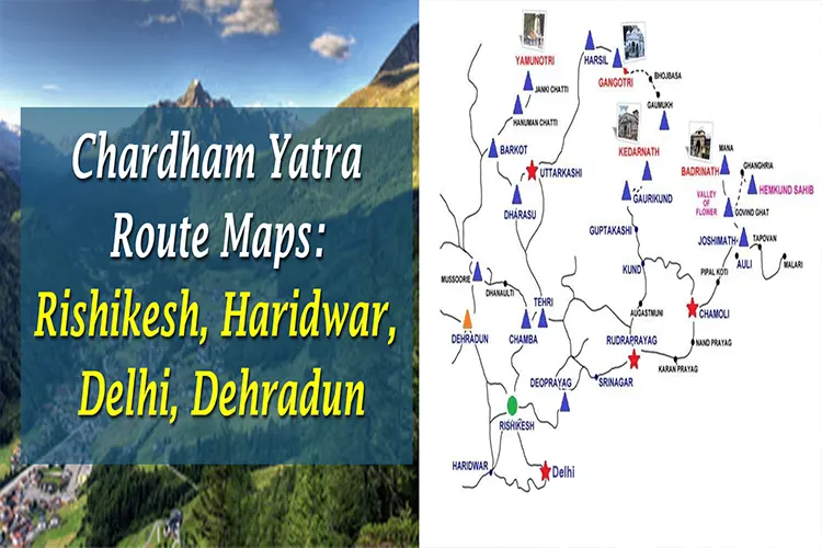 Chardham yatra route maps