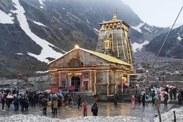 Kedarnath Temple in Monsoon Season