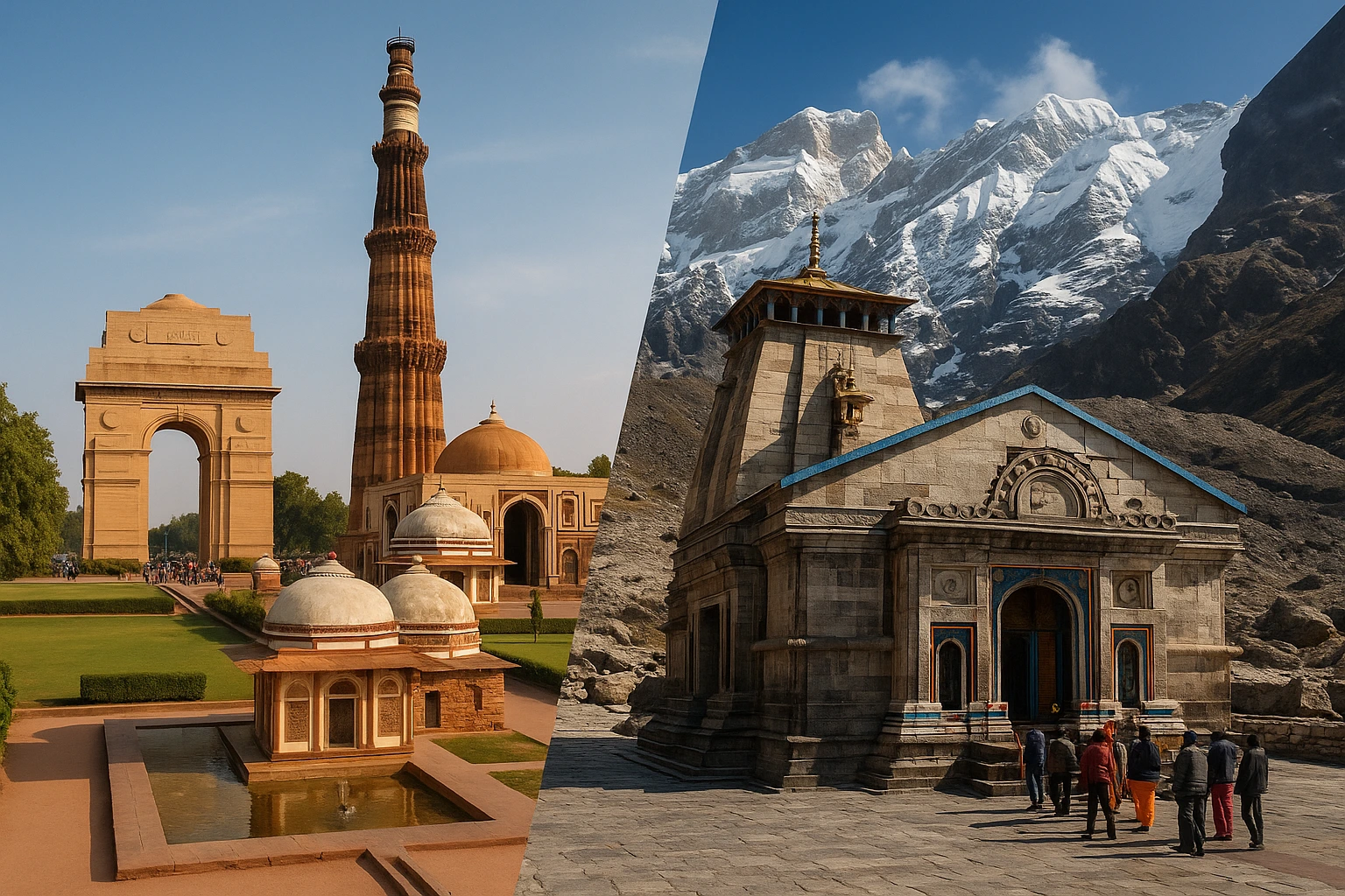 delhi and kedarnath