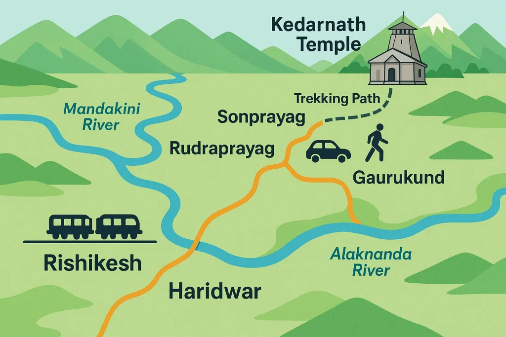 How to reach kedarnath from nearest railway station