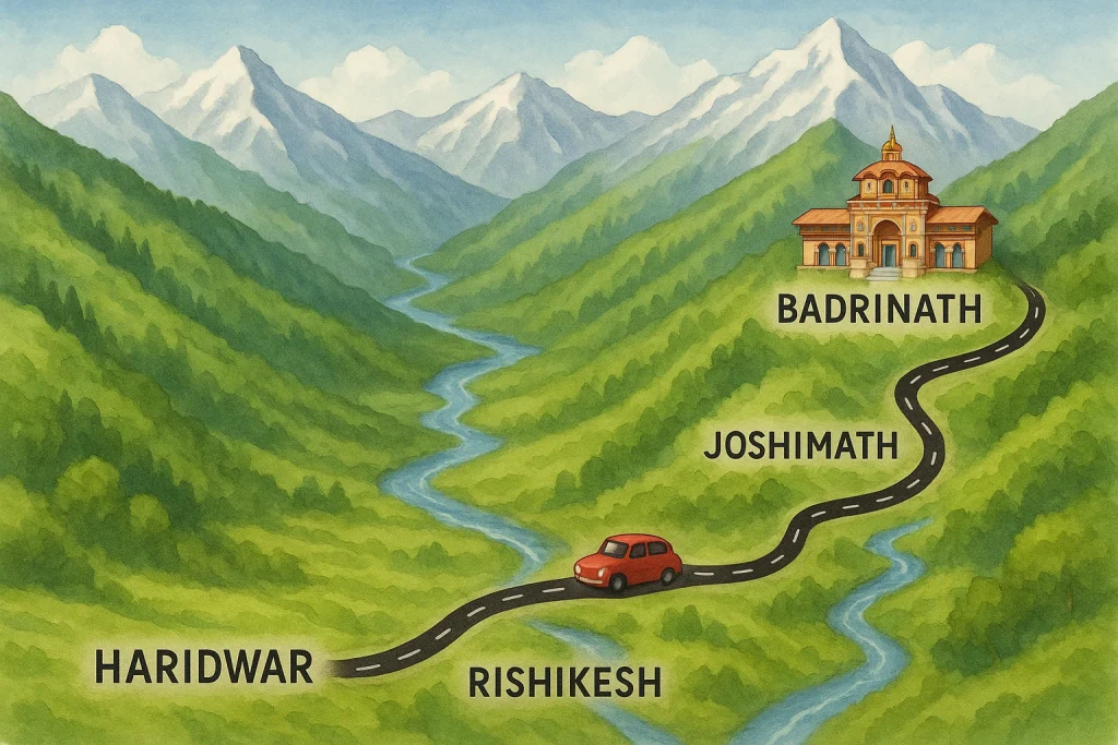 Popular Routes from Delhi to Badrinath