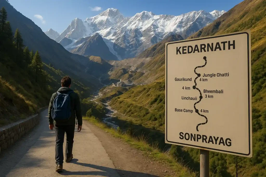 sonprayag to kedarnath distance and route
