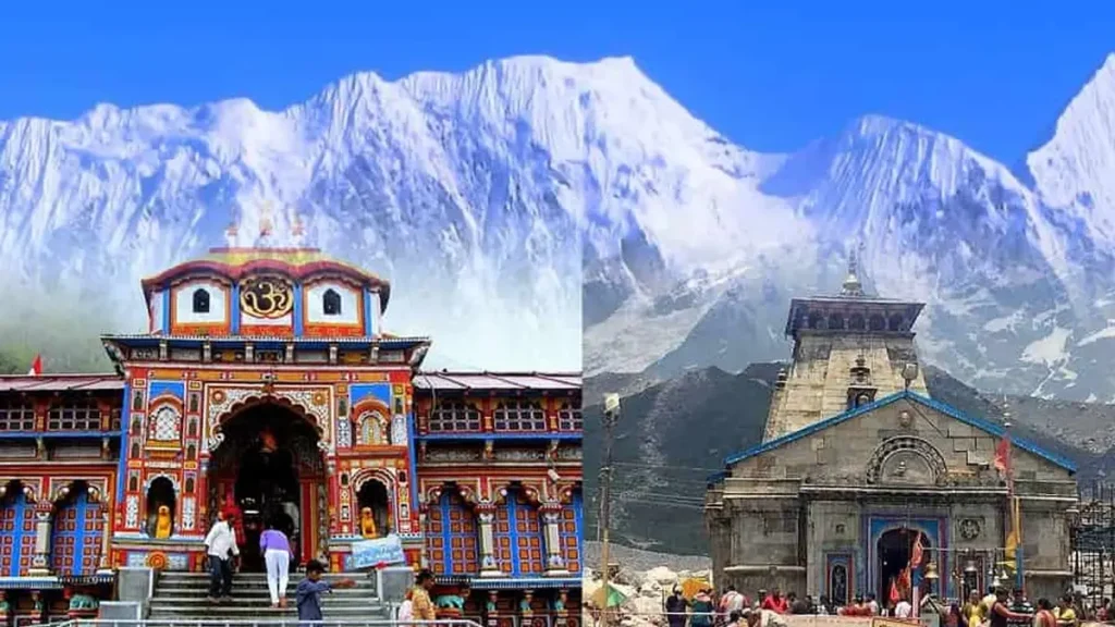 An image of comparing Badrinath and Kedarnath.