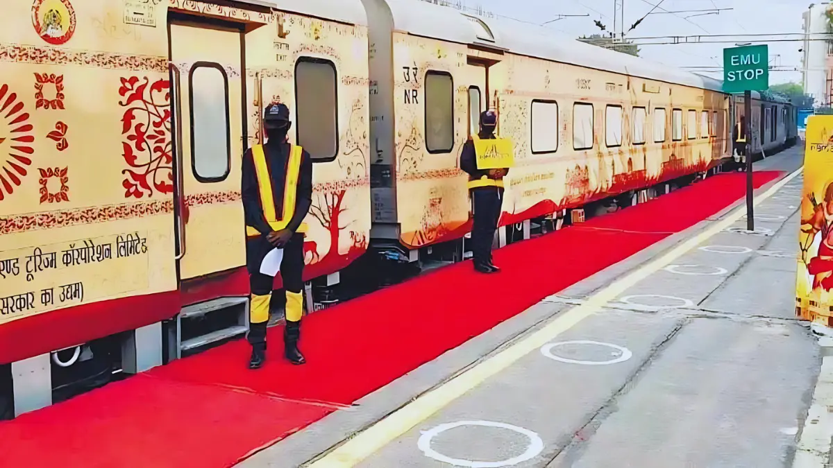 An image of train which take you to chardham yatra