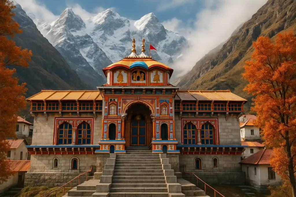 badrinath temple with least crowd